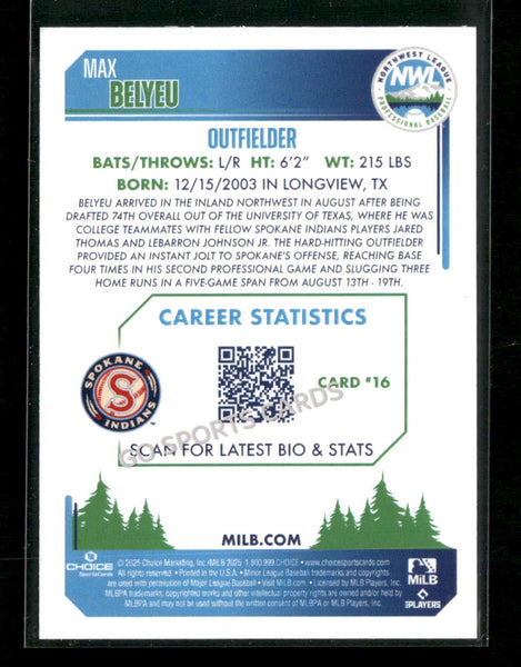 2025 Northwest League Top Prospects NWL #2 Max Belyeu