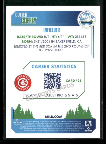 2025 Northwest League Top Prospects NWL #2 Cutter Coffey