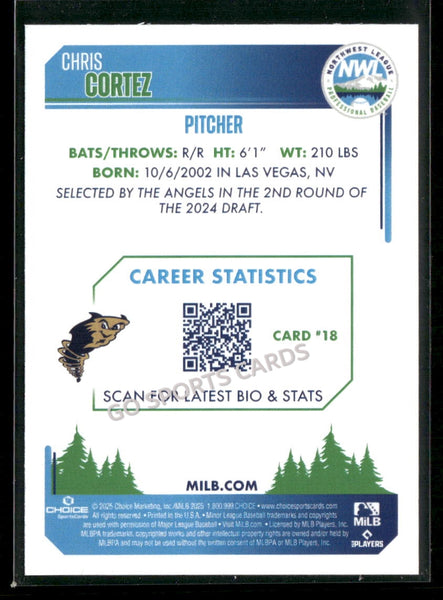 2025 Northwest League Top Prospects NWL #2 Chris Cortez