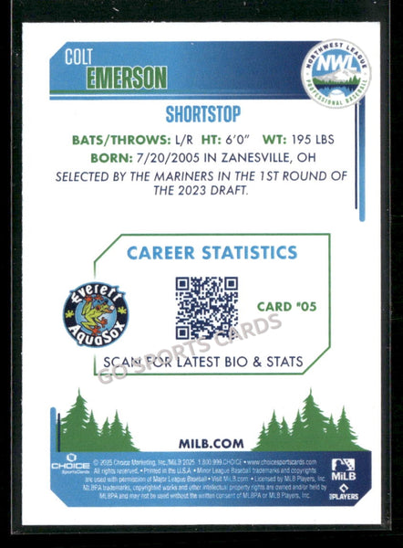 2025 Northwest League Top Prospects NWL #2 Colt Emerson