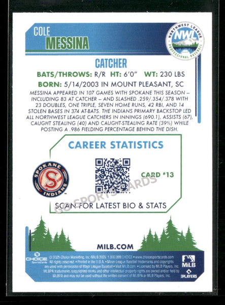2025 Northwest League Top Prospects NWL #2 Cole Messina