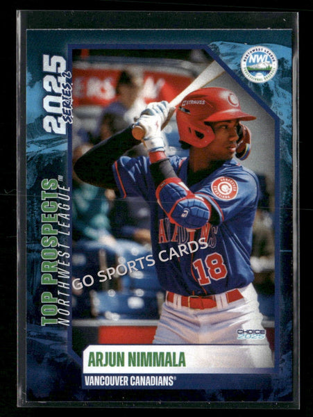2025 Northwest League Top Prospects NWL #2 Arjun Nimmala
