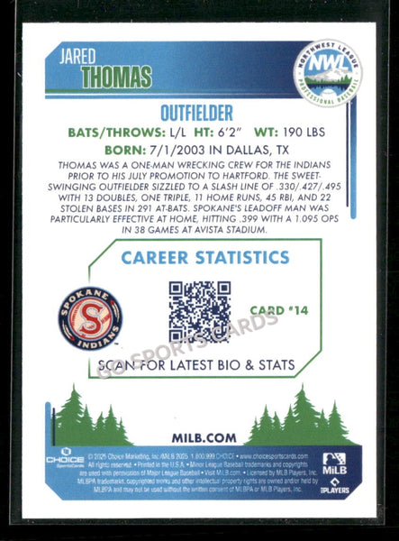 2025 Northwest League Top Prospects NWL #2 Jared Thomas