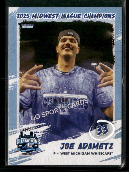 2025 West Michigan Whitecaps Champions Joe Adametz