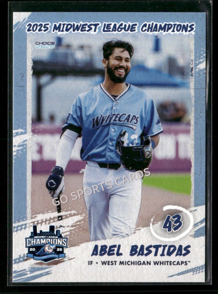 2025 West Michigan Whitecaps Champions Abel Bastidas