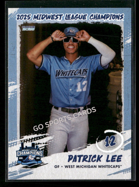 2025 West Michigan Whitecaps Champions Patrick Lee
