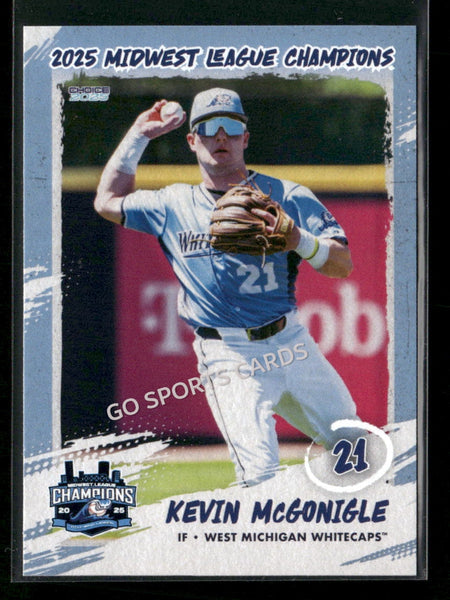 2025 West Michigan Whitecaps Champions Kevin McGonigle