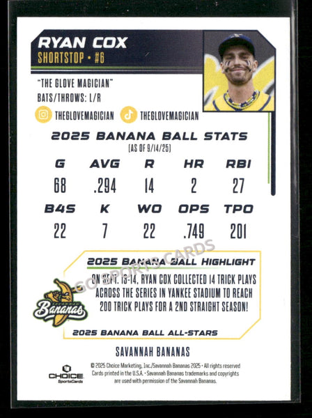 2025 Banana Ball All Stars Ryan Cox