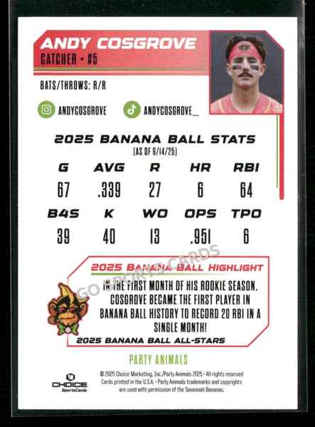2025 Banana Ball All Stars Andy Cosgrove