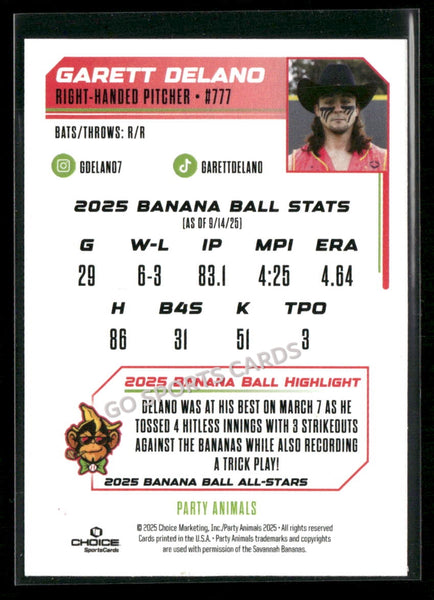2025 Banana Ball All Stars Garett Deland