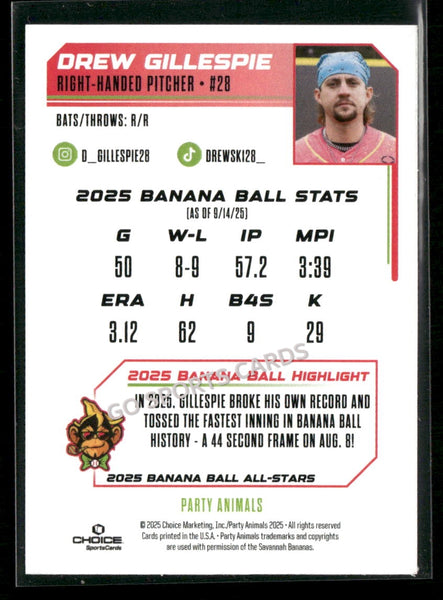 2025 Banana Ball All Stars Drew Gillespie