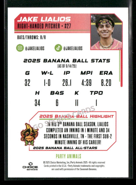 2025 Banana Ball All Stars Jake Lialios