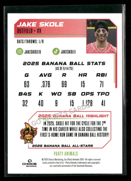 2025 Banana Ball All Stars Jake Skole