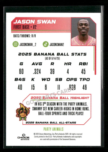 2025 Banana Ball All Stars Jason Swan