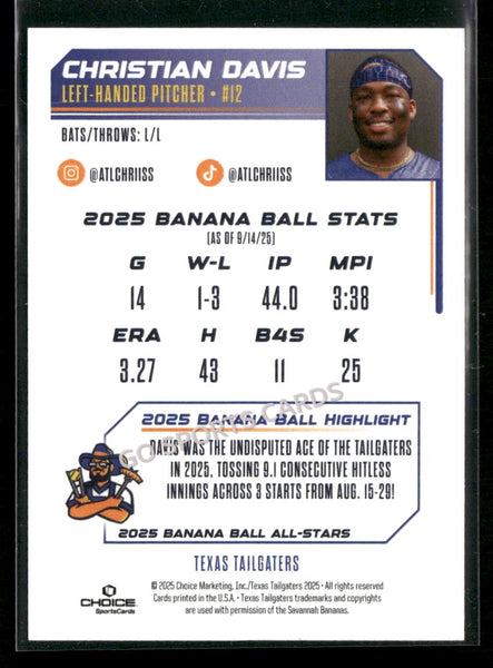 2025 Banana Ball All Stars Christian Davis