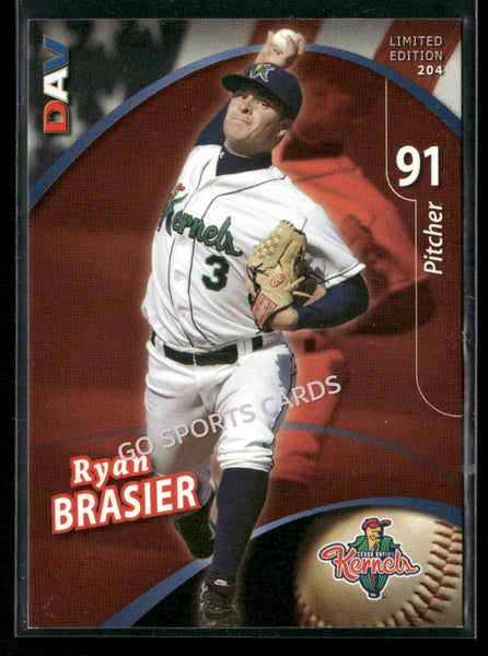 2009 Cedar Rapids Kernels DAV Ryan Brasier
