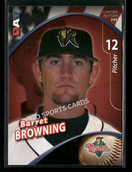 2009 Cedar Rapids Kernels DAV Barret Browning