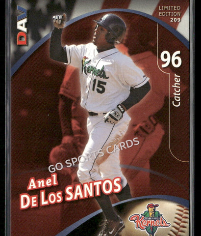 2009 Cedar Rapids Kernels DAV Anel De Los Santos