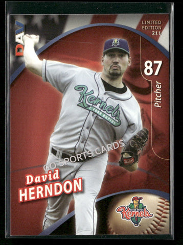 2009 Cedar Rapids Kernels DAV David Herndon