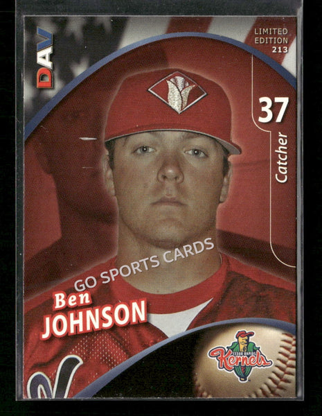 2009 Cedar Rapids Kernels DAV Ben Johnson