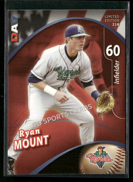 2009 Cedar Rapids Kernels DAV Ryan Mount