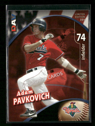 2009 Cedar Rapids Kernels DAV Adam Pavkovich