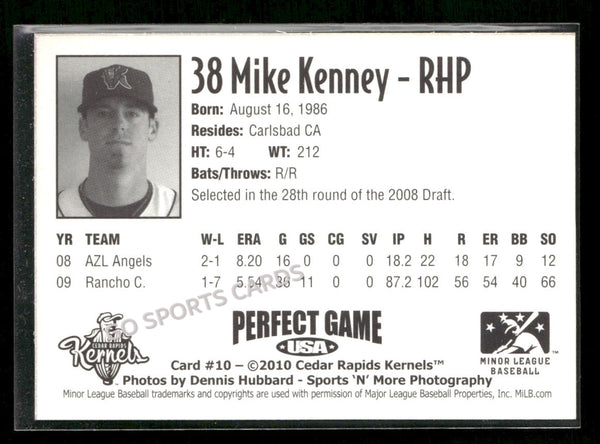 2010 Cedar Rapids Kernels Mike Kenney