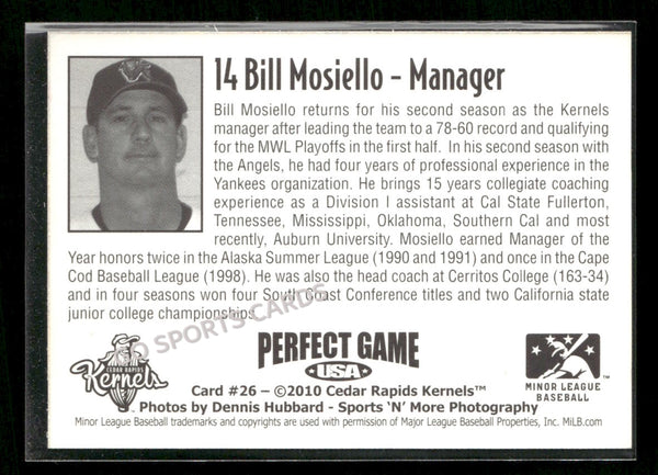 2010 Cedar Rapids Kernels Bill Mosiello