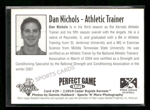 2010 Cedar Rapids Kernels Dan Nichols