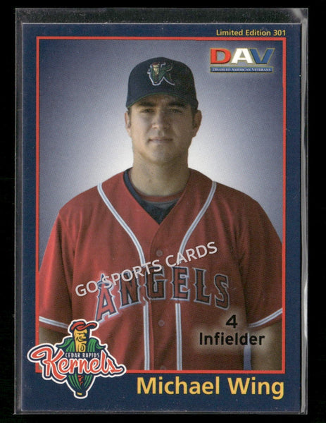 2010 Cedar Rapids Kernels DAV Michael Wing