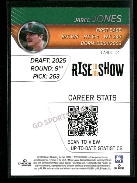 2026 Greensboro Grasshoppers Rise To The Show Top Prospects Jared Jones