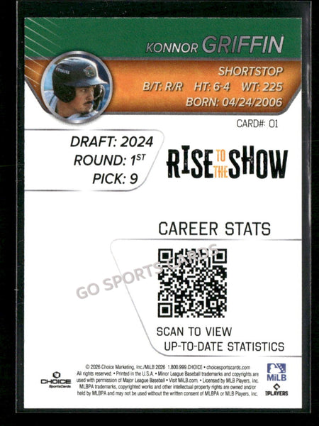 2026 Greensboro Grasshoppers Rise To The Show Top Prospects Konnor Griffin