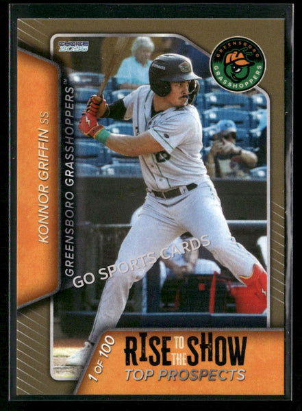 2026 Greensboro Grasshoppers Rise Show Top Prospects GOLD /100 Konnor Griffin