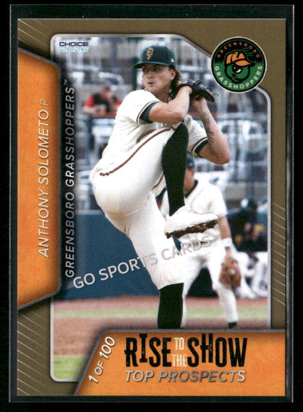 2026 Greensboro Grasshoppers Rise Show Top Prospects GOLD /100 Anthony Solometo