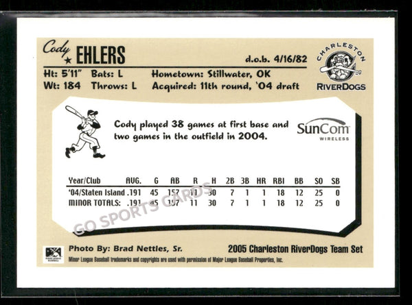 2005 Charleston RiverDogs Cody Ehlers