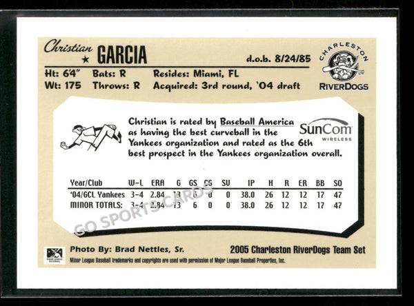 2005 Charleston RiverDogs Christian Garcia