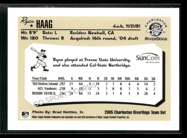 2005 Charleston RiverDogs Ryan Haag