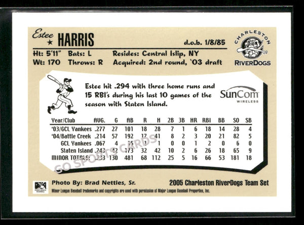 2005 Charleston RiverDogs Estee Harris
