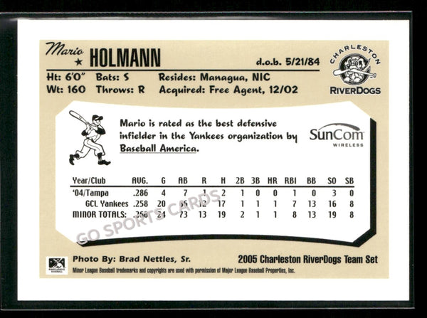 2005 Charleston RiverDogs Mario Holmann