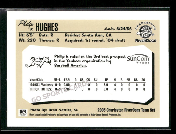 2005 Charleston RiverDogs Philip Hughes