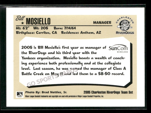 2005 Charleston RiverDogs Bill Mosiello