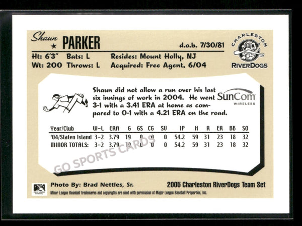 2005 Charleston RiverDogs Shaun Parker