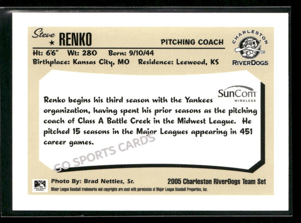 2005 Charleston RiverDogs Steve Renko