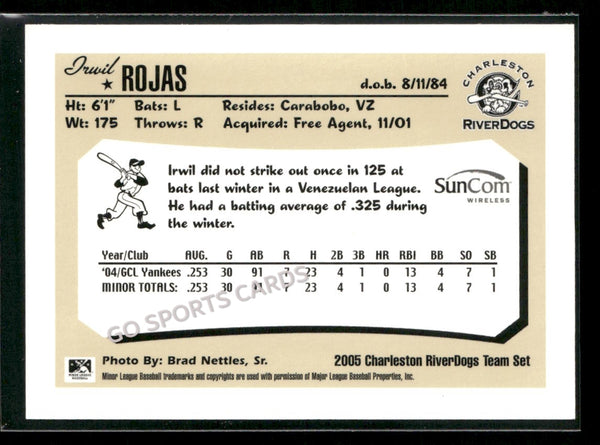 2005 Charleston RiverDogs Irwil Rojas
