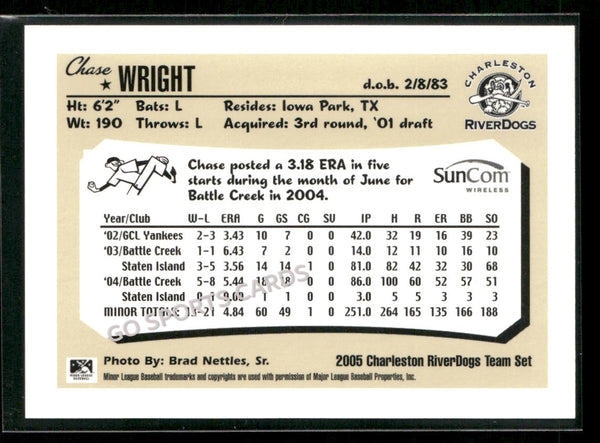 2005 Charleston RiverDogs Chase Wright