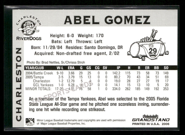 2006 Charleston RiverDogs Abel Gomez