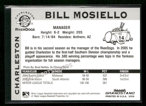 2006 Charleston RiverDogs Bill Mosiello