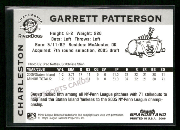 2006 Charleston RiverDogs Garrett Patterson