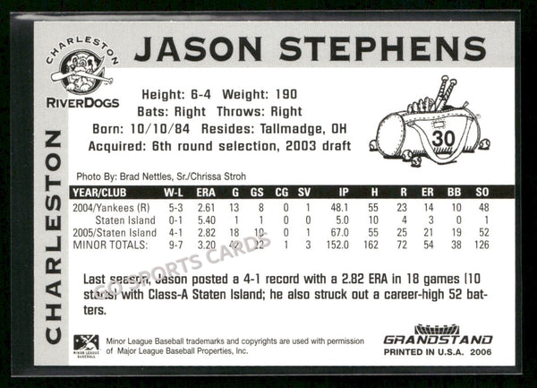 2006 Charleston RiverDogs Jason Stephens
