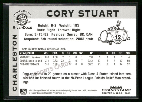2006 Charleston RiverDogs Cory Stuart